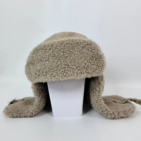 Nathaniel Cole Crowncap Warm Trapper Sherling Hat Boys Sz XL