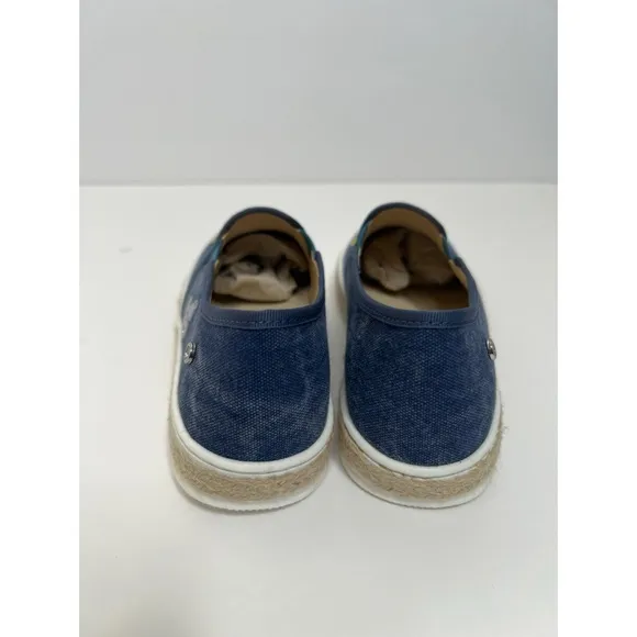 Naturino Denim Butterfly Embroidered Espadrille Flat Loafers Sandals Sz …