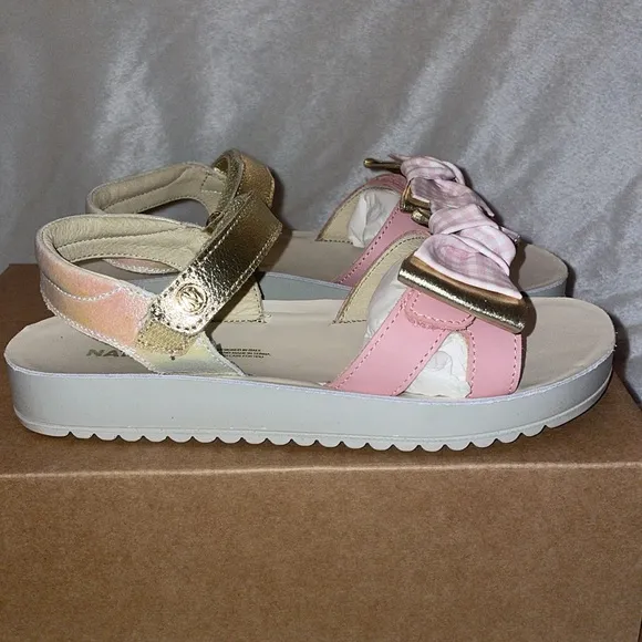 NATURINO SUMATRA Leather sandals in Pink