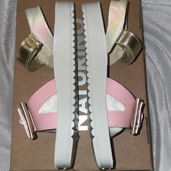 NATURINO SUMATRA Leather sandals in Pink
