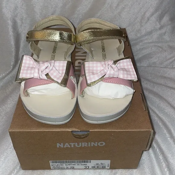 NATURINO SUMATRA Leather sandals in Pink