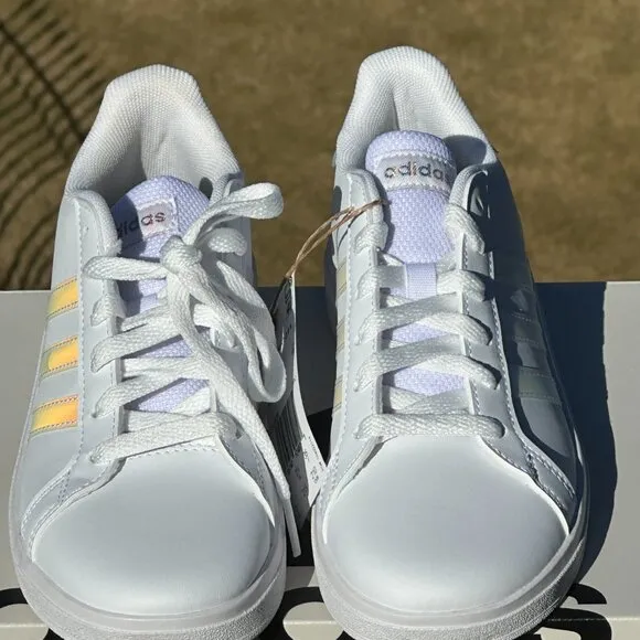 NEW Adidas Unisex Kids Grand Court 2.0 Low Casual Sneaker - Youth 12, 2, 3, 5