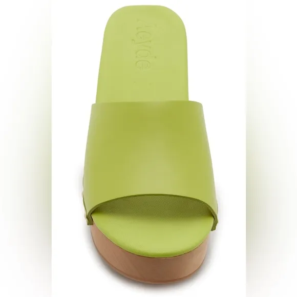 NEW | AEYDE  Bobbie Leather Clog Sandals | Apple Green