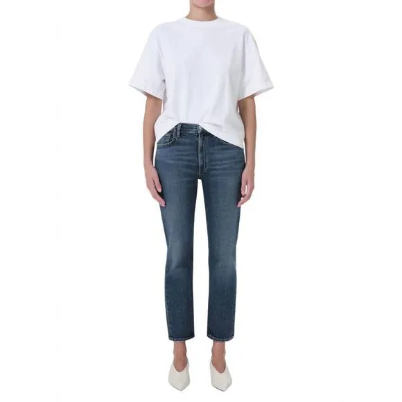 NEW AGOLDE kye mid-rise slim fit jeans in control