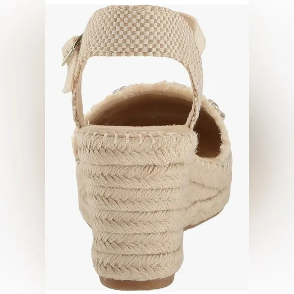 New Anne Klein Women's Lenox Espadrille Wedge Sandals
