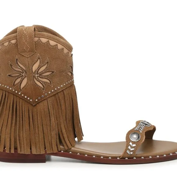 NEW ASH Leather Paquito Sandals  ANTELOPE for women 1065tn