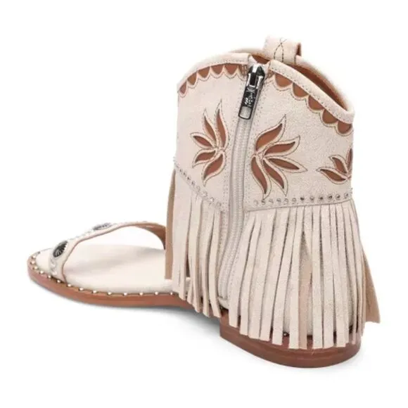 NEW ASH Leather Paquito Sandals Beige/White for women 1065tn