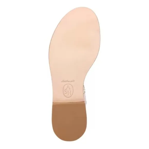NEW ASH Leather Paquito Sandals Beige/White for women 1065tn