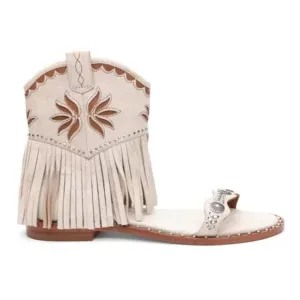 NEW ASH Leather Paquito Sandals Beige/White for women 1065tn