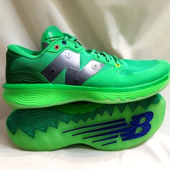 New Balance FuelCell Hesi Low Green Athletic Basketball Sneakers (m size 14)