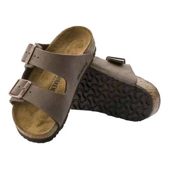 NEW BIRKENSTOCK kids arizona birkibuc sandals in mocha