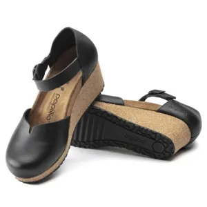 New! Birkenstock Papillio Mary Leather Platform Wedge Ankle Strap Sandals EU 39
