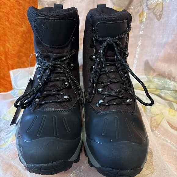 New Black Pacific Mountain Lumber/Hiking Boots Size 8/Memory Foam/Thinsulate