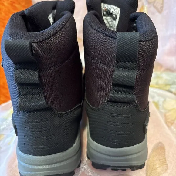 New Black Pacific Mountain Lumber/Hiking Boots Size 8/Memory Foam/Thinsulate