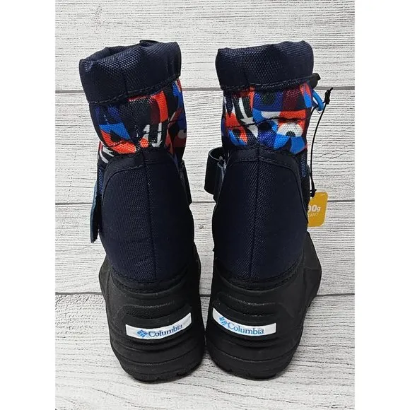 NEW!! Columbia Powderbug Plus‎ II Print Toddler Waterproof Winter Boots Size 5