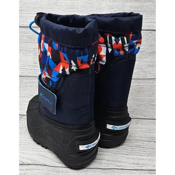 NEW!! Columbia Powderbug Plus‎ II Print Toddler Waterproof Winter Boots Size 5