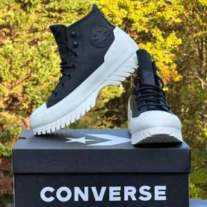 NEW Converse Unisex Waterproof Leather Lugged 2.0 Casual Sneaker - Womens 6.5