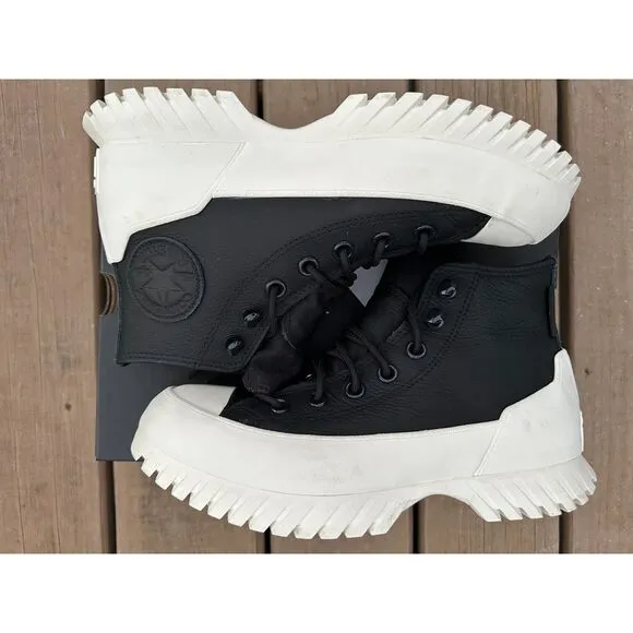 NEW Converse Unisex Waterproof Leather Lugged 2.0 Casual Sneaker - Womens 6.5