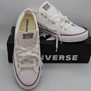 New Converse white Chuck Taylor All Star Low Sneakers women 10.5 / mens 8.5- NIB