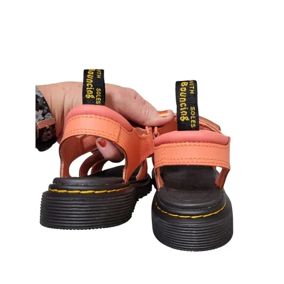 NEW! Doc Martens Klaire Youth Sandals Coral/Salmon Sandals Size 3