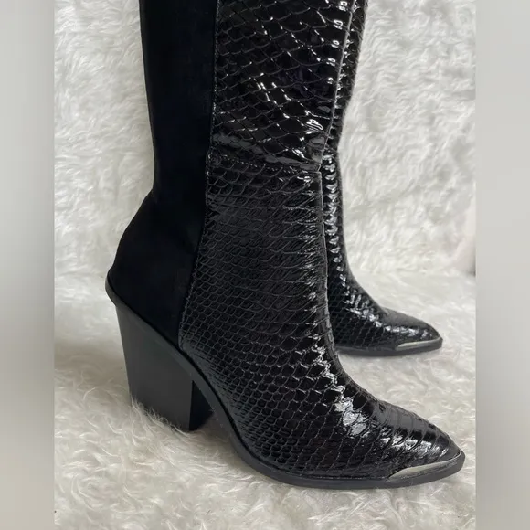 New DV Dolce Vita Jethro Over-The-Knee Boots In Black Size 8.5