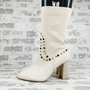 New Free People Women's Dakota - Pointed Toe Heel Studded Western Boots A324