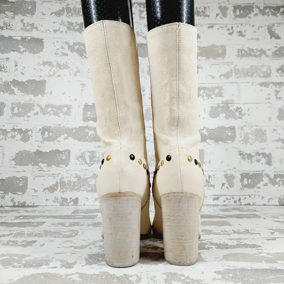 New Free People Women's Dakota - Pointed Toe Heel Studded Western Boots A324