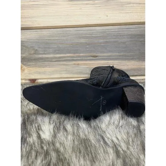 NEW HELEN'S HEART embroidered sequins boots in black