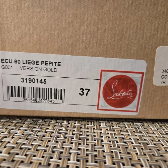 NEW IN THE BOX - Christian Louboutin Gold Studded Women's Sandals