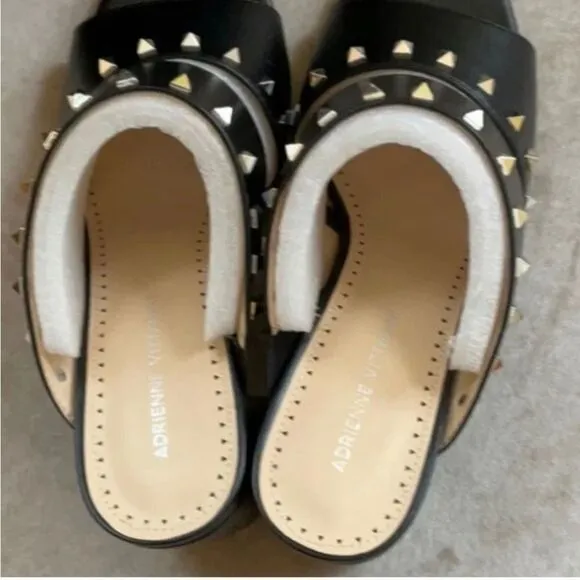 NEW in box! Sz 9.5 *Adrienne Vittadini* Rock Stud Heeled Sandals