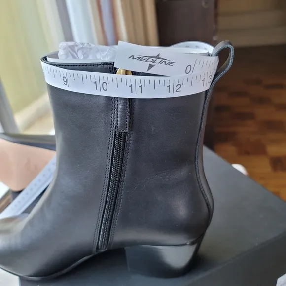 New! J.Crew sz 9.5 Women's Black Leather Western Boots AQ767
