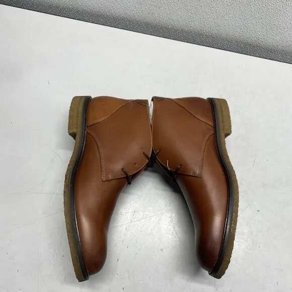 NEW JOHNSTON &amp; MURPHY Copeland Chukka Boots – Men's 10  Brown Oiled Leather –