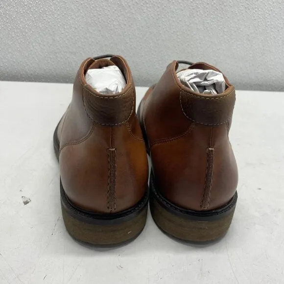 NEW JOHNSTON &amp; MURPHY Copeland Chukka Boots – Men's 10  Brown Oiled Leather –
