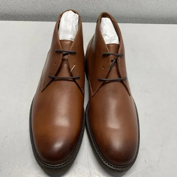 NEW JOHNSTON &amp; MURPHY Copeland Chukka Boots – Men's 10  Brown Oiled Leather –