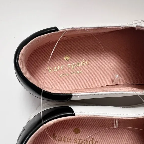 NEW KATE SPADE NEW YORK Andy Sneakers White Slip On  SZ-8