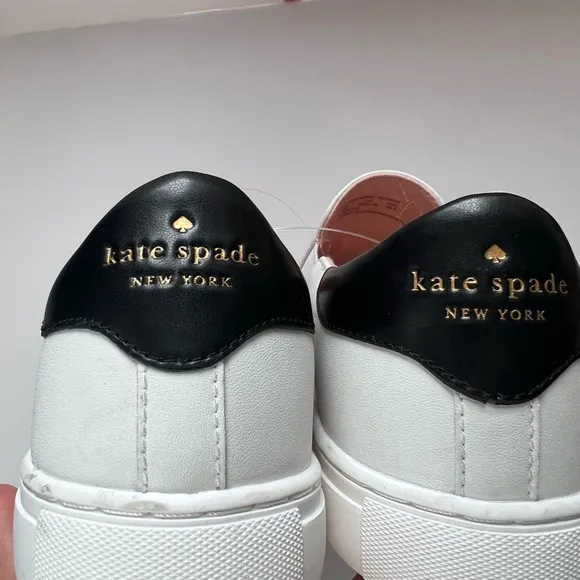 NEW KATE SPADE NEW YORK Andy Sneakers White Slip On  SZ-8