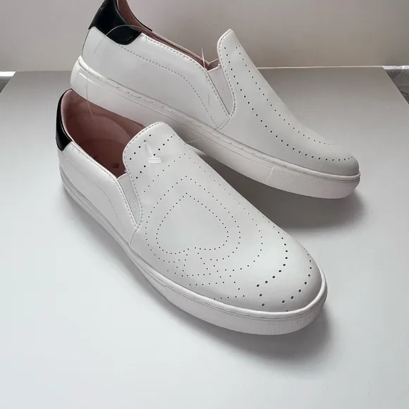NEW KATE SPADE NEW YORK Andy Sneakers White Slip On  SZ-8