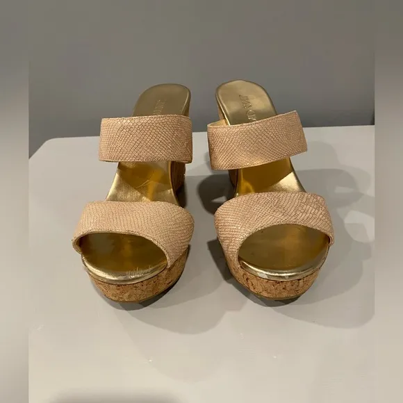 NEW LOW PRICE Jimmy Choo leather espadrille sandals