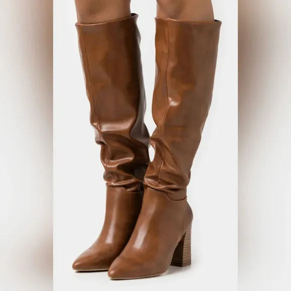 New Madden Girl Pointed Toe Knee High Boots 9.5