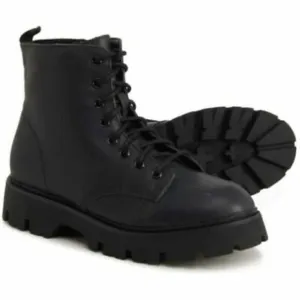 NEW Madden Girl Stantton Black Boot Size 8 Y2K Chunky Hiking Lug Combat Lace Up
