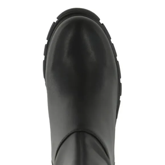 New MIA Tiera Chunky Knee High black leather motorcycle horse Riding Boots 6