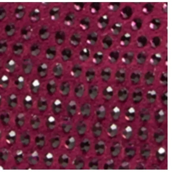 New! MICHAEL KORS Studded MK Logo Gilmore Slide Sandals Shoes Dark Berry