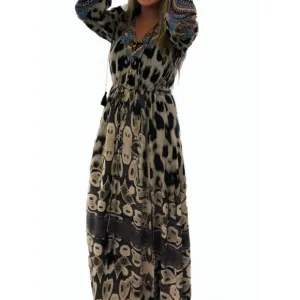 NEW MODA BARONESSA palm beach maxi dress in careyes