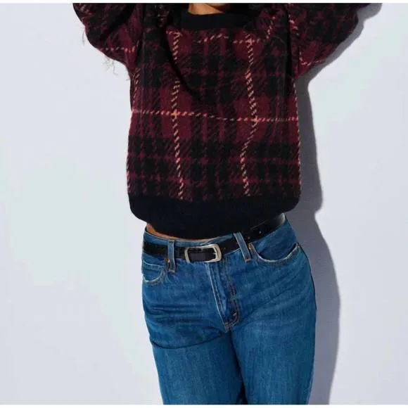 NEW NATION LTD brice plaid sweater in party plaid