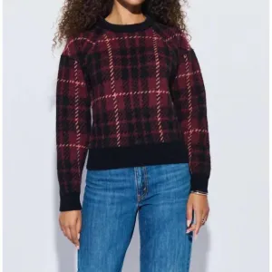 NEW NATION LTD brice plaid sweater in party plaid