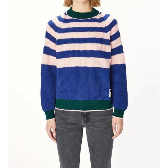 NEW OOFWEAR stripe sweater in bluette