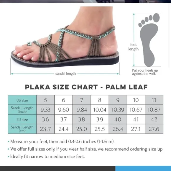 New! Plaka turquoise SZ 10 hand woven beach  sandals .