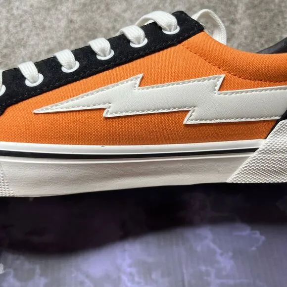 New Revenge x Storm Sneakers Size 10 Orange Black Vol. 2 Skater Shoes Men's #130