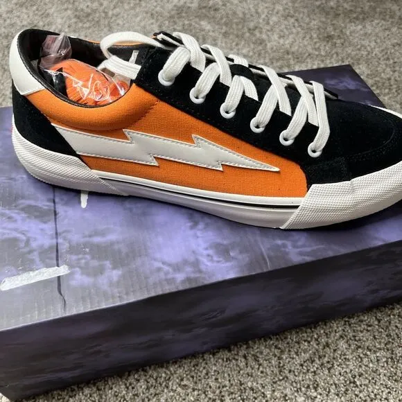 New Revenge x Storm Sneakers Size 10 Orange Black Vol. 2 Skater Shoes Men's #130