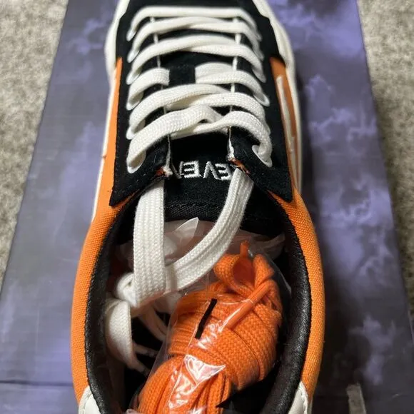 New Revenge x Storm Sneakers Size 10 Orange Black Vol. 2 Skater Shoes Men's #130